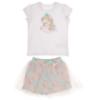 Picture of Daga Girls Unicorns Top & Tulle Skort Set X 2 - White Pink Blue