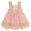 Picture of Miranda Girls Double Ruffle Dress - Neon Pink Green