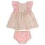 Picture of Miranda Baby Girls  Gingham & Floral Dress & Panties Set X 2 - Pink