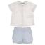 Picture of Miranda Baby Boys Stripe Shorts Set X 2 - White Blue