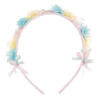 Picture of Daga Girls Unicorns Flowers Headband - Pink Blue