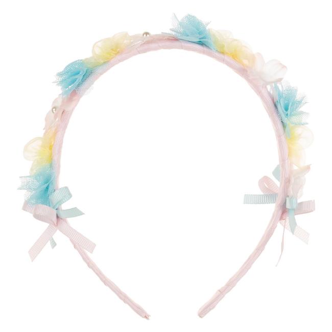 Picture of Daga Girls Unicorns Flowers Headband - Pink Blue