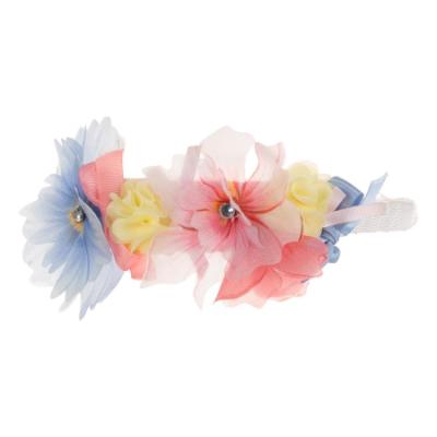 Picture of Daga Girls Flowers Headband - White Pink Blue