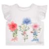 Picture of Daga Girls Flowers Applique Top & Tulle Skort Set X 2 - White Pink Blue 