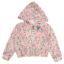 Picture of Daga Girls Flowers AOP Print Hooded Bomber Jacket - White Pink Blue