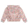 Picture of Daga Girls Flowers AOP Print Hooded Bomber Jacket - White Pink Blue