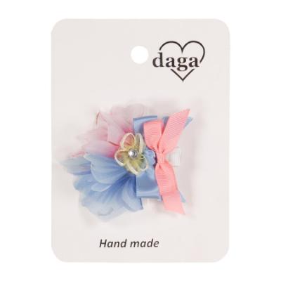 Picture of Daga Girls Flowers Hair Clip X 1 - Pink Blue