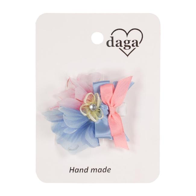 Picture of Daga Girls Flowers Hair Clip X 1 - Pink Blue