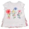 Picture of Daga Girls Flowers Applique Tunic & Print Legging Set X 2 - White Pink Blue 