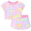 Picture of Billieblush Girls Logo Towelling Shorts Set - Pink