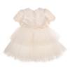 Picture of Daga Girls Spanish Laces Occasion Tulle Ruffle Dress  - Ivory 