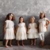 Picture of Daga Girls Spanish Laces Occasion Tunic & Leggings Set X 2  - Ivory  