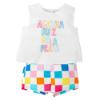 Picture of Agatha Ruiz De La Prada Narciso Square Shorts Set - White