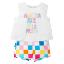 Picture of Agatha Ruiz De La Prada Narciso Square Shorts Set - White