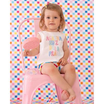 Picture of Agatha Ruiz De La Prada Narciso Square Shorts Set - White