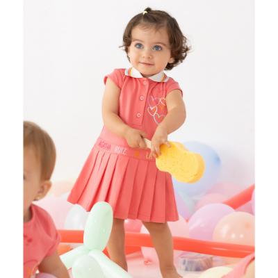 Picture of Agatha Ruiz De La Prada Lavanda Hearts Polo Dress - Coral