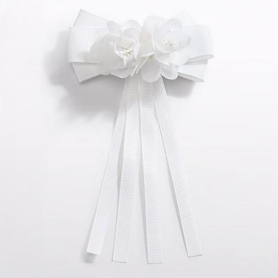 Picture of Abel & Lula Girls Floral & Bow Hairclip - Ivory