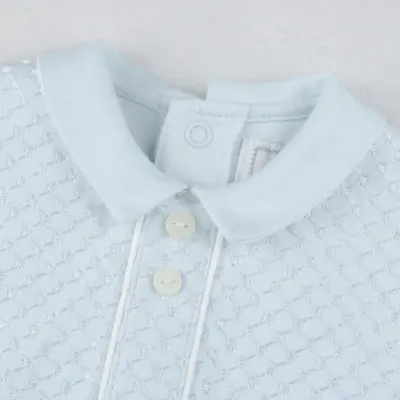 Picture of Emile Et Rose Boys Jonathan Smart Babygrow - Blue