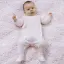 Picture of Emile Et Rose Girls Jilly Floral Embroidered Babygrow - Pink