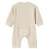 Picture of Mayoral Newborn Boys Jersey Ribbed Teddy Bottom Babygrow - Cream