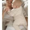 Picture of Mayoral Newborn Boys Jersey Ribbed Teddy Bottom Babygrow - Cream