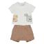 Picture of Mayoral Newborn Boys Teddy & Bunny Shorts Set - Beige