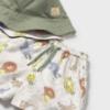 Picture of Mayoral Toddler Boys Summer Swim Shorts & Reversible Sunhat Set  X 2 - Cream Khaki