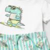 Picture of Mayoral Toddler Boys Summer T-shirt & Dinosaur Swim Shorts Set  X 2 - White Green