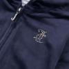 Picture of Juicy Couture Girls Diamante Zip Through Velour Hoodie - Night Sky Navy Blue 