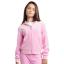 Picture of Juicy Couture Girls Diamante Zip Through Velour Hoodie - Pinky Lilac Chiffon