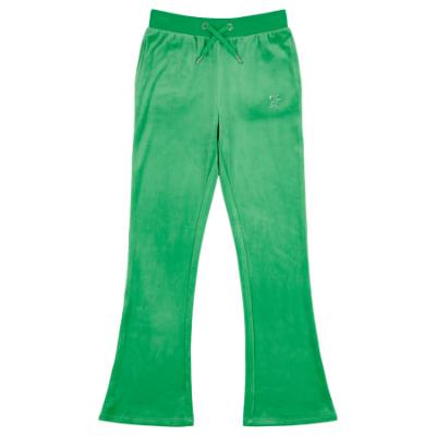 Picture of Juicy Couture Girls Diamante Bootcut Velour Jogger - Green Bee