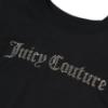 Picture of Juicy Couture Girls Diamante Cropped T-shirt - Black