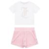 Picture of Juicy Couture Girls Logo T-shirt & Velour Popper Short Set X 2 - Pink Nectar