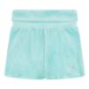 Picture of Juicy Couture Girls Diamante Logo Fold Over Waist Shorts - Angel Blue