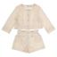 Picture of Mayoral Toddler Girls Summer Jacket & Shorts Set  X 2 - Ivory Gold