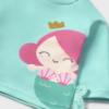 Picture of Mayoral Newborn Girls Mermaid Rashguard Bottoms & Sunhat Set X 3 - Aqua Green