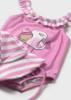 Picture of Mayoral Newborn Girls Ice Cream Swimsuit & Sunhat Set X 2 - Pink Multi