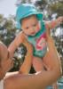 Picture of Mayoral Newborn Girls Ice Cream Swimsuit & Sunhat Set X 2 - Pink Multi