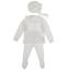 Picture of Juliana Baby Girls Knitted Lace Top Legging & Bonnet Set X 3 - White