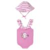 Picture of Mayoral Newborn Girls Ice Cream Swimsuit & Sunhat Set X 2 - Pink Multi