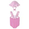 Picture of Mayoral Newborn Girls Ice Cream Swimsuit & Sunhat Set X 2 - Pink Multi