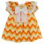 Picture of Rochy Girls Flecha A Line Dress - White Orange 