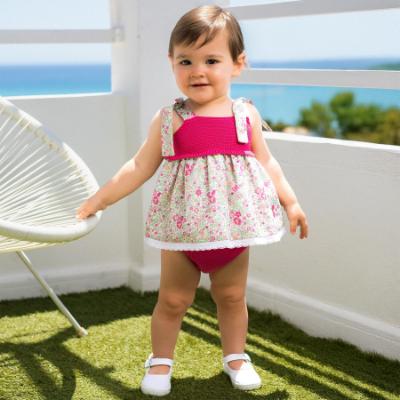 Picture of Mac Ilusion Baby Florid Collection Girls Dress & Panties Set X 2 - Kiss Fuxia 