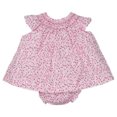 Picture of Mac Ilusion Baby Lovely Collection Girls Heart Print Dress & Panties Set X 2 - Kiss Fuxia