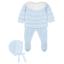 Picture of Mac Ilusion Baby Jazzy Collection Boys Sweater Bottoms Bonnet Set X 3 - Celeste Blue