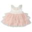 Picture of Mac Ilusion Baby Gorgeous Collection Girls Tulle Lace Ruffle Dress - Nude Pink