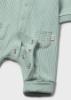 Picture of Mayoral Newborn Boys Jersey Ribbed Teddy Bottom Babygrow - Jade Green