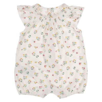 Picture of Mayoral Newborn Girls Vintage Floral Romper - Jade Floral Print