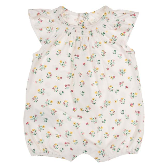 Picture of Mayoral Newborn Girls Vintage Floral Romper - Jade Floral Print