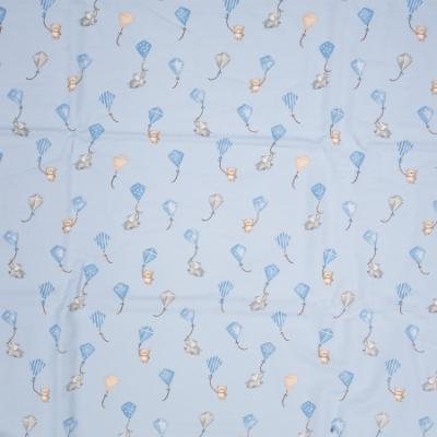 Picture of Mayoral Newborn Kite Print Jersey Swaddle - Sky Blue